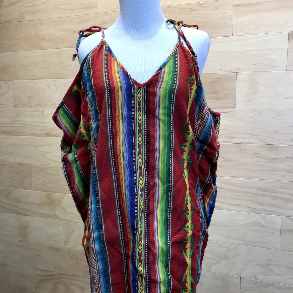 Ralph Lauren stripped colorful dress